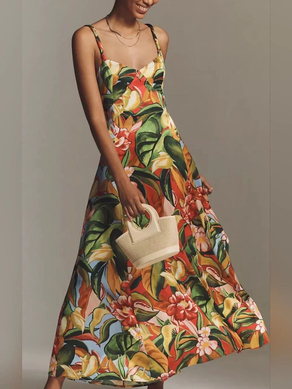 Farm Rio x Anthropologie Sweetheart Maxi Dress, Size XS, Retail Price $238.00 US